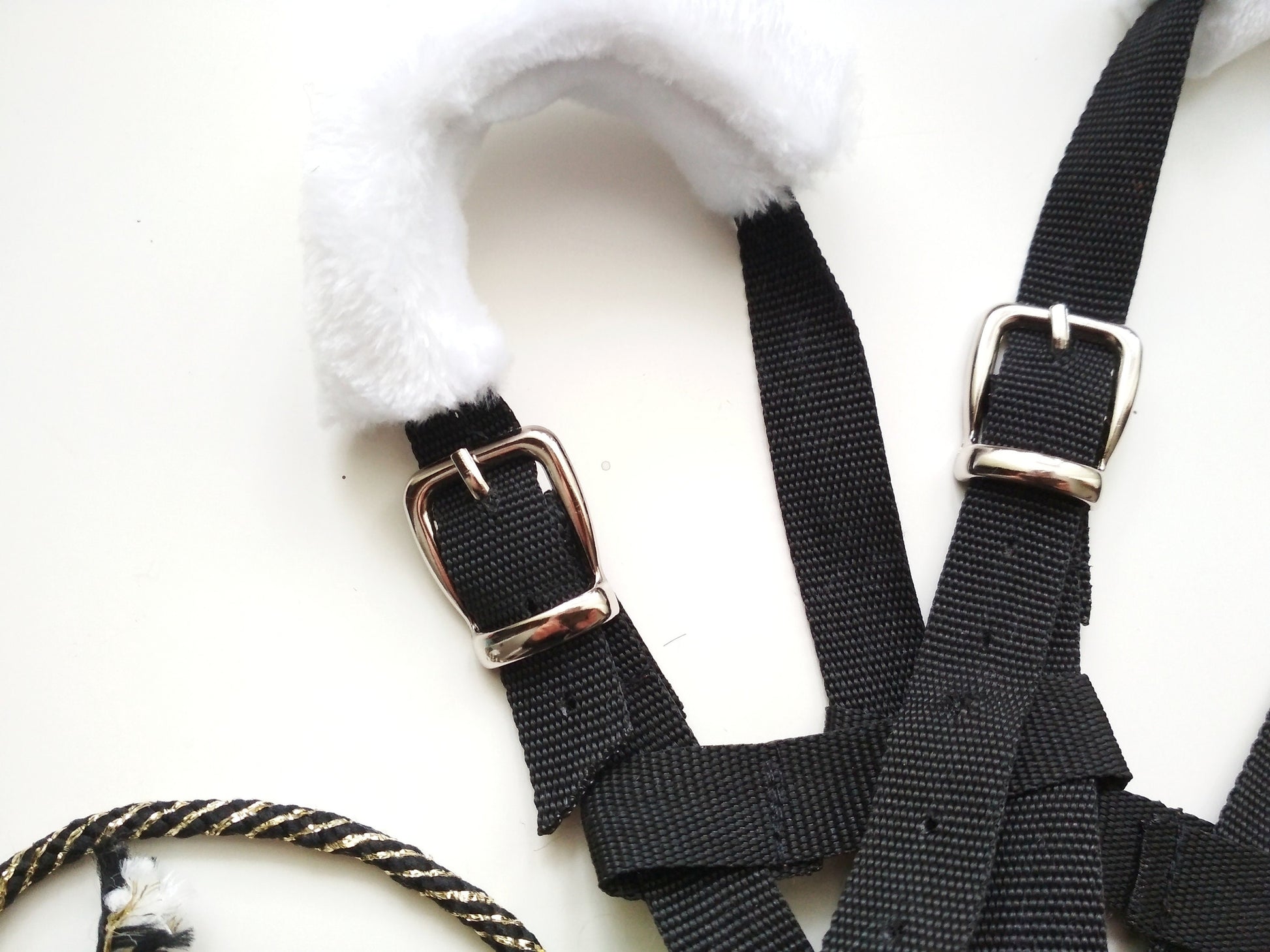 Black halter for Hobby horse | Hobby horse tack | Stick horse accessories | Steckenpferd trensen