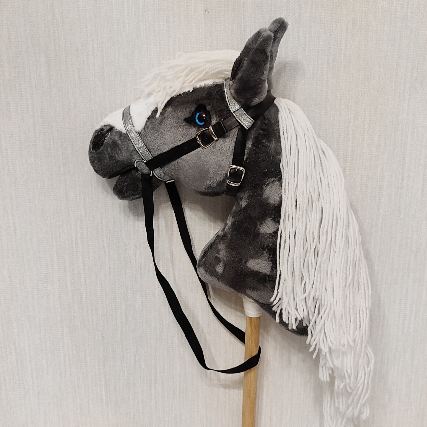 Dapple Gray Hobby Horse on a stick for kids A3 | Hobbyhorse toy