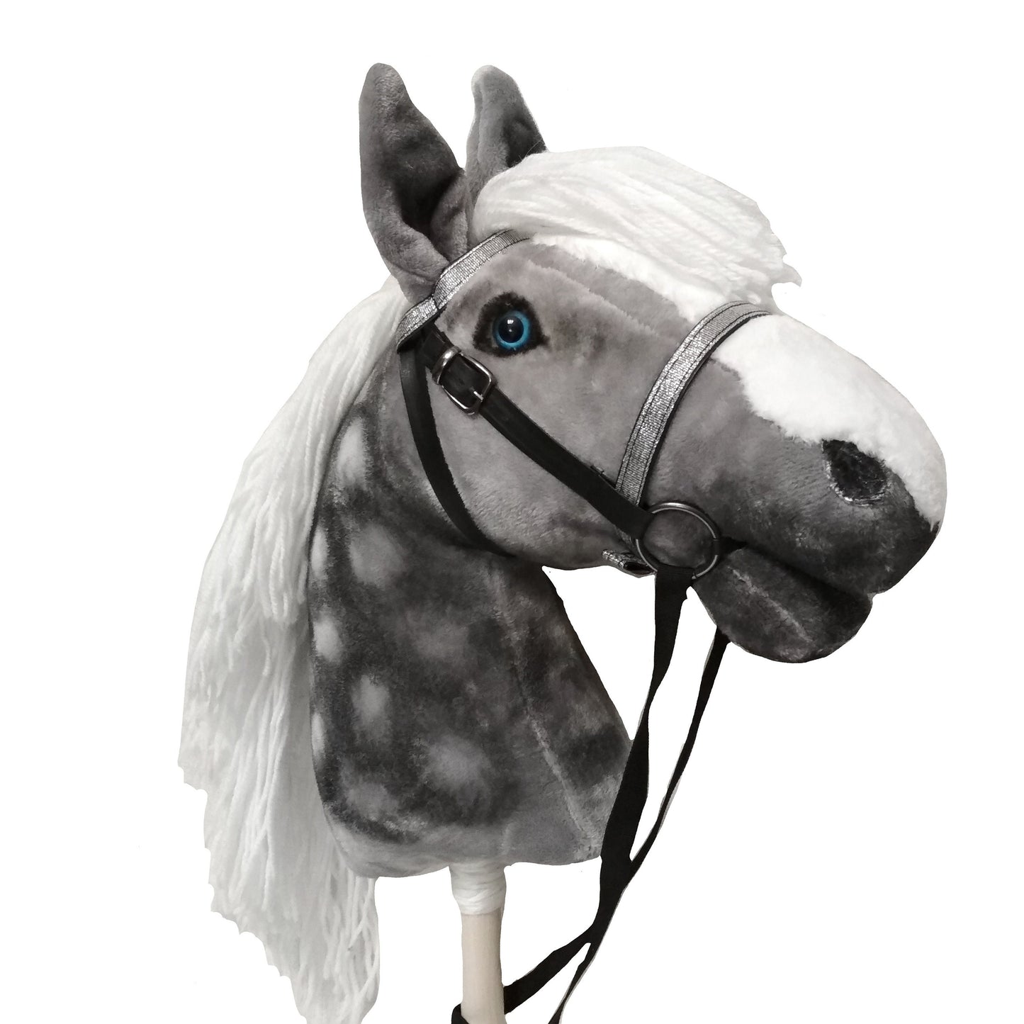 Dapple Gray Hobby Horse on a stick for kids A3 | Hobbyhorse toy