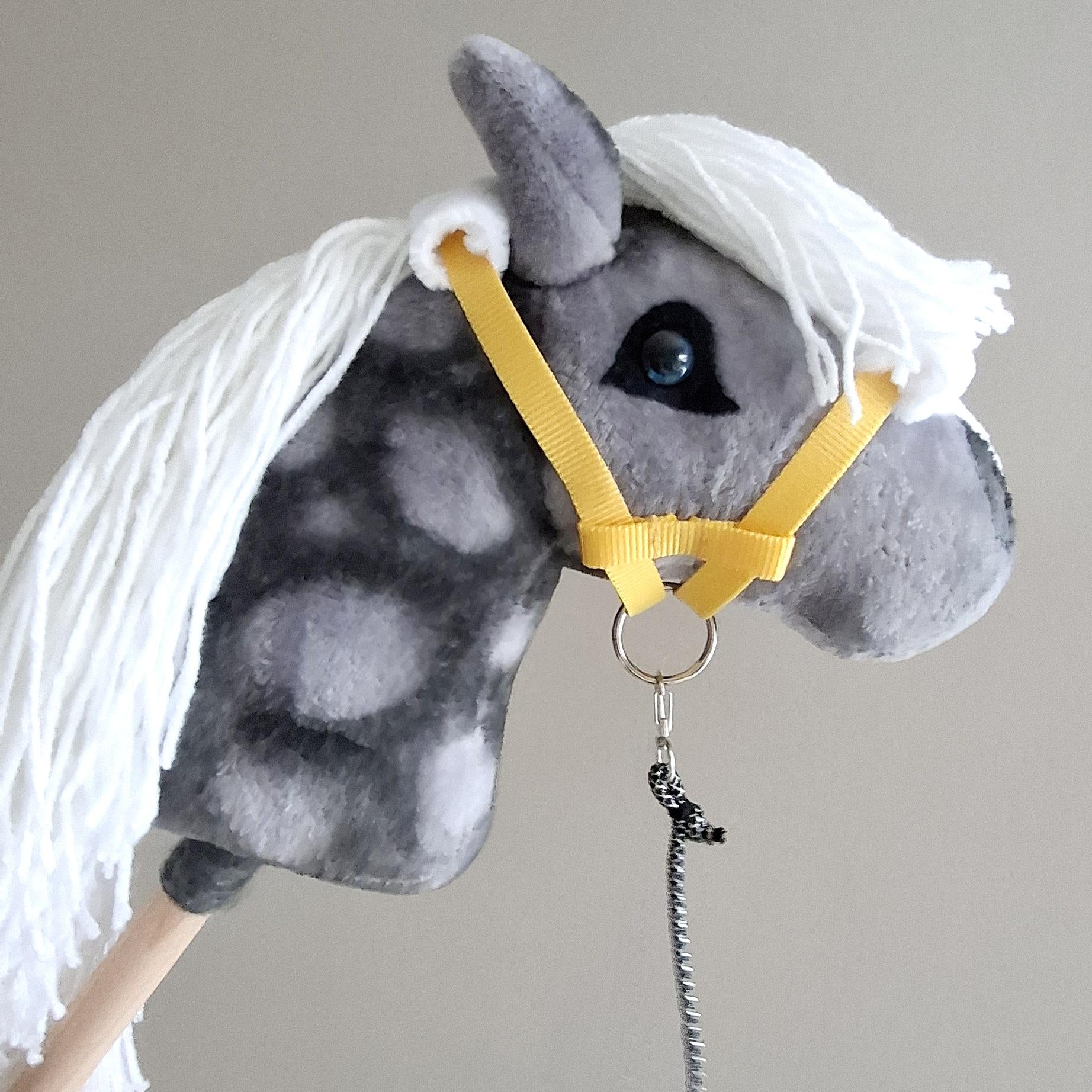 Yellow halter for Hobby horse | Hobbyhorse tack | Stick horse accessories