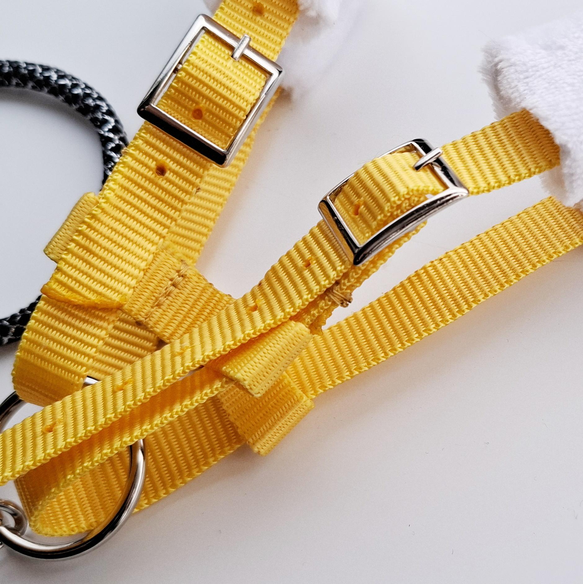 Yellow halter for Hobby horse | Hobbyhorse tack | Stick horse accessories